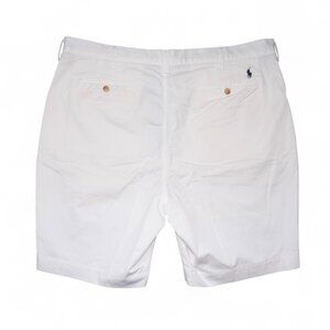 Polo Ralph Lauren Men's Size 40 Stretch Twill Chino Shorts Crisp White EUC